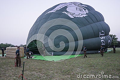 Balloon before start Editorial Stock Photo