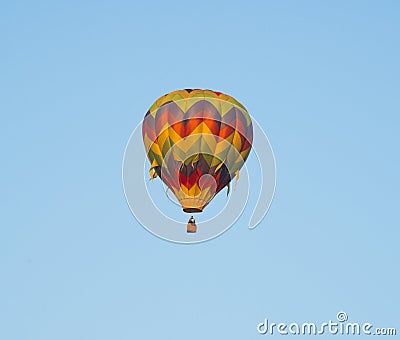 Balloon Sunset Stock Photo