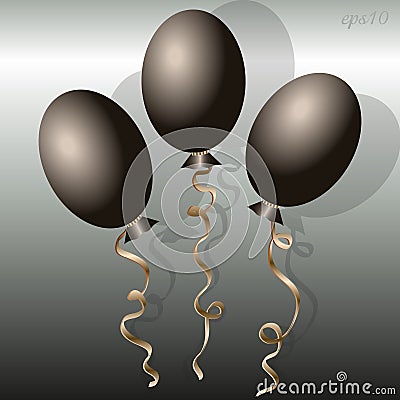 Balloon Trio image Vector Illustration