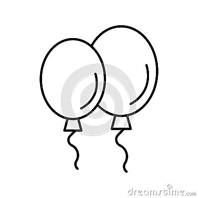 Balloon Vector icon which can easily modify or edit Stock Photo