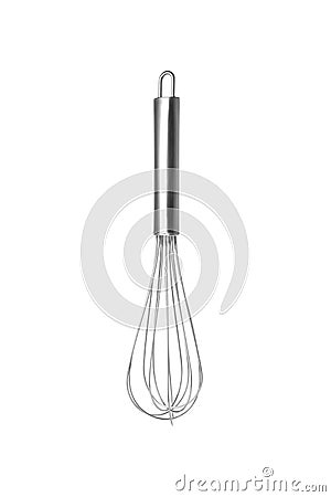 Balloon whisk on white background. Stock Photo