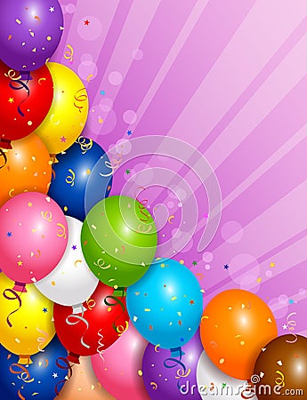 Balloons background Vector Illustration