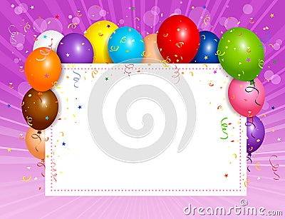 Balloons background Vector Illustration