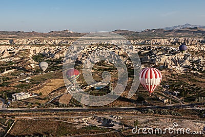 Balloons in Cappadocia Editorial Stock Photo