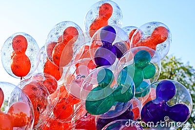 Balloons at Disneyland Editorial Stock Photo