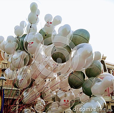 Balloons at Disneyland Editorial Stock Photo