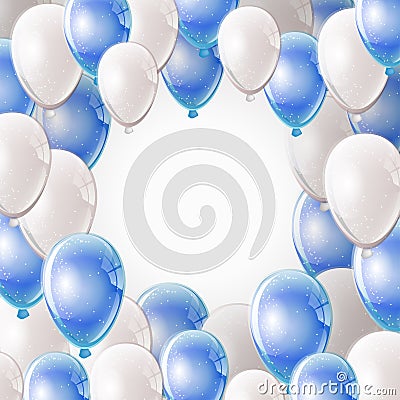 Balloons frame Vector Illustration