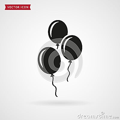 Balloons icon. Vector Illustration