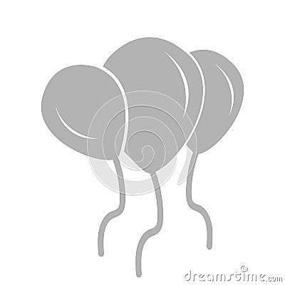 Balloons icon on a white background, vector lustration Vector Illustration