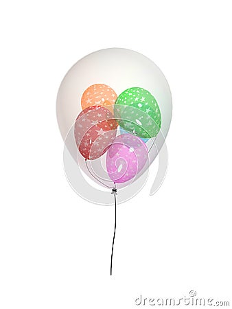 Balloons nested Stock Photo