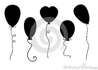 Balloons vector set Vector Illustration