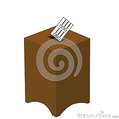 Ballot box Vector Illustration