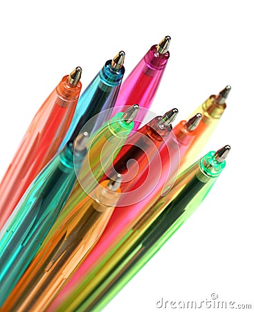 Ballpoint Pens Stock Photo