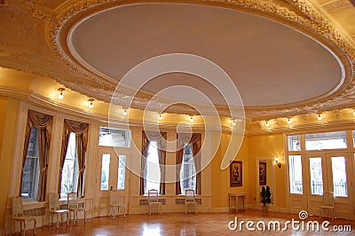 Ballroom in Boldt Castle, NY, USA Editorial Stock Photo