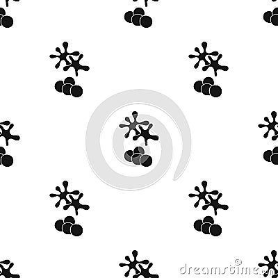 Balls for paintball icon in black style isolated on white background. Paintball symbol stock vector illustration. Vector Illustration