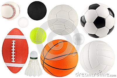 Balls in sport 1 Stock Photo