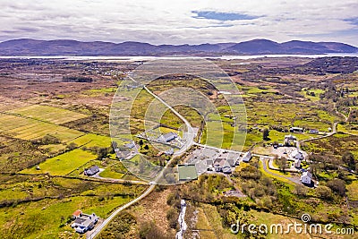 BALLYMACKILDUFF, KILCLOONEY, DONEGAL , IRELAND - March 19 2021 : St. Conal's church belongs to the diocese of Raphoe. Stock Photo