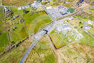 BALLYMACKILDUFF, KILCLOONEY, DONEGAL , IRELAND - March 19 2021 : St. Conal's church belongs to the diocese of Raphoe. Stock Photo