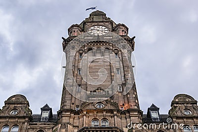 Balmoral Clock in Edinburgh Stock Photo