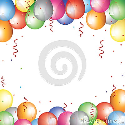 Baloon border Vector Illustration