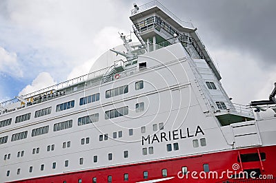 Baltic ferry Mariella, Viking Line Editorial Stock Photo