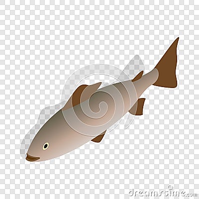 Baltic herring isometric icon Vector Illustration