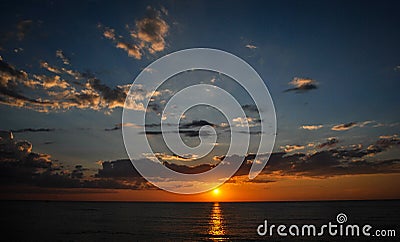 Baltic sunset. Stock Photo