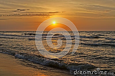 Baltic sunset Stock Photo