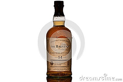 Balvenie 14 Year Old Caribbean Cask Whisky Editorial Stock Photo