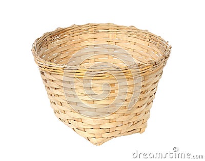 Bamboo basket Stock Photo