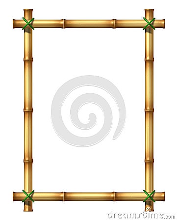 Bamboo Blank Frame Stock Photo