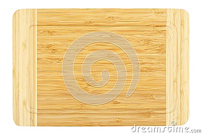 Bamboo cutting board Stock Photo