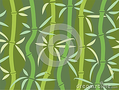 Bamboo forest Vector Illustration