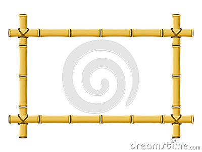 Bamboo Frame Vector Illustration