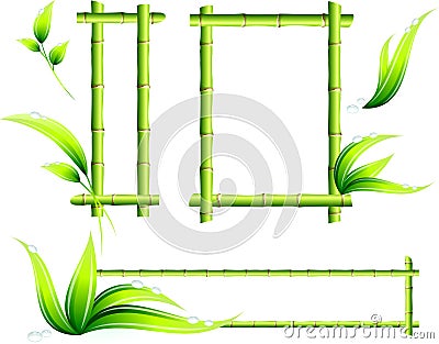 Bamboo Frames Stock Photo