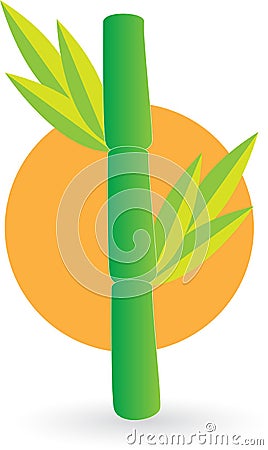 Bamboo logo Vector Illustration