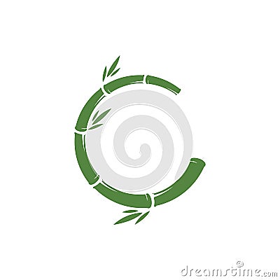 Bamboo logo Vector Illustration