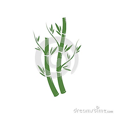 Bamboo logo Vector Illustration