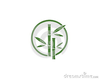 Bamboo logo vector Vector Illustration