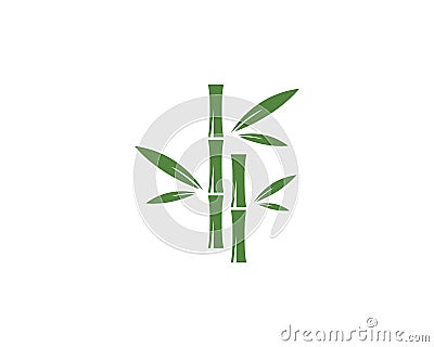 Bamboo logo vector Vector Illustration