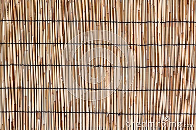 Bamboo mat as background Stock Photo