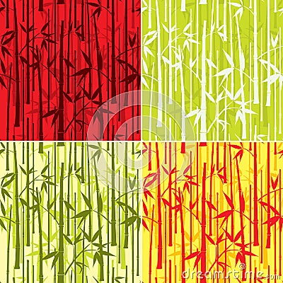 Bamboo pattern, Cartoon Illustration