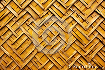 bamboo roof tiles intricately woven Stock Photo