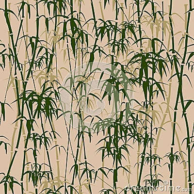 Bamboo seamless texture. Vector Illustration