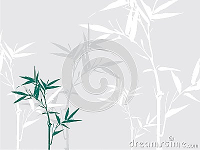 Bamboo shoots background Vector Illustration