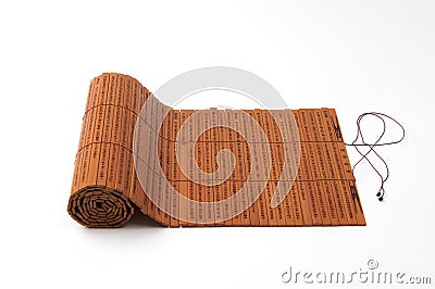 Bamboo slips Stock Photo