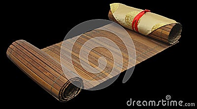 Bamboo tablets Stock Photo