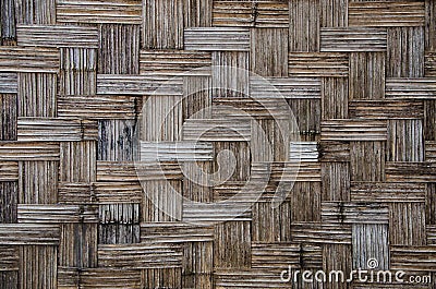 Bamboo weave wall Stock Photo