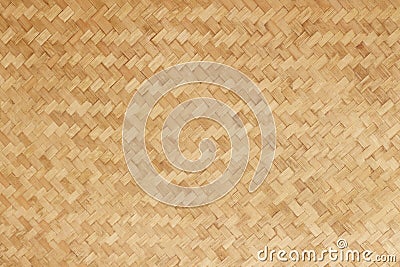 Bamboo woven flat mat natural bamboo background Stock Photo