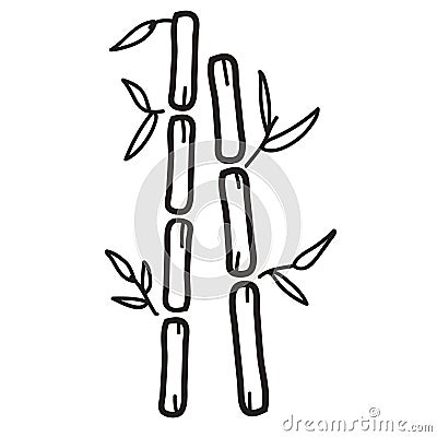 bamboos. Vector illustration decorative design Vector Illustration